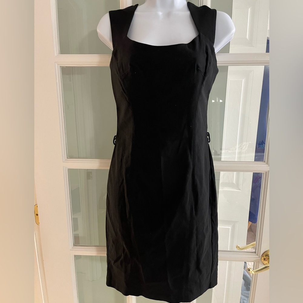 XOXO Black Sleeveless Midi Dress w/ Belt